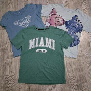 Girls Variety T-Shirt Bundle of 3 -Size Medium